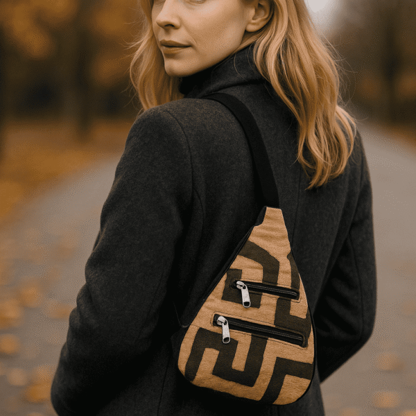 Sac à dos en bandoulière tissu Kuba 8